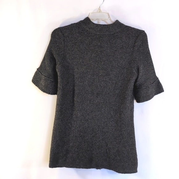 A.N.A. New Approach Charcoal Grey Alpaca Blend Sweater Jacket Size LP - Picture 8 of 8